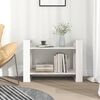 vidaXL Bokhylle/romdeler hvit 80x35x56,5 cm heltre furu