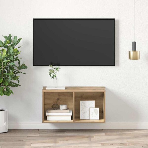 vidaXL TV-benksett Artisan Eik 37 x 37 x 72 cm Konstruert tre