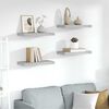 vidaXL Flytende vegghyller 4 stk betonggr&aring; 50x23x3,8 cm MDF