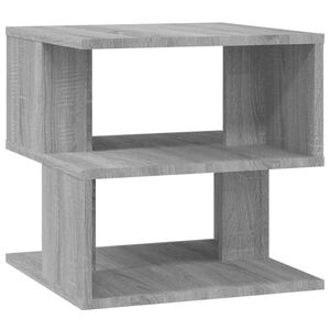 vidaXL Sidebord gr&aring; sonoma 40x40x40 cm konstruert tre