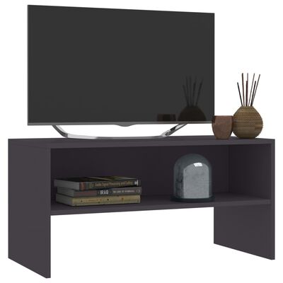vidaXL TV-benk grå 80x40x40 cm sponplate