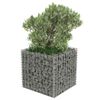vidaXL Gabion h&oslash;ybed galvanisert st&aring;l 50x50x50 cm