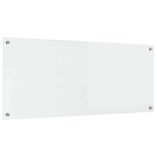 vidaXL Kj&oslash;kkenbakplate Gjennomsiktig 120 x 50 cm herdet glass
