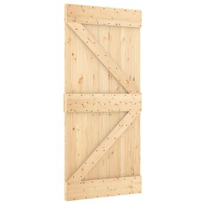 vidaXL Skyved&oslash;r NARVIK Naturlig og svart 95 x 210 cm (213,5 cm)
