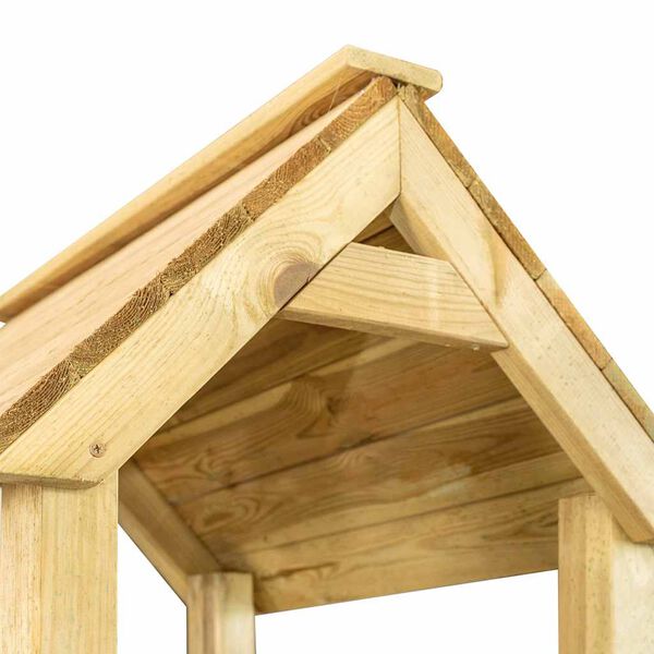 vidaXL Utendørs lekesett 285x305x226,5 cm impregnert furu