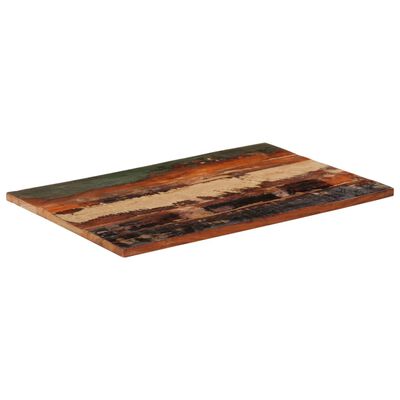 vidaXL Rektangulær bordplate 60x90 cm 25-27 mm gjenvunnet heltre