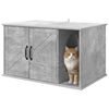 vidaXL Katt Hus Betong 85 x 55 x 50 cm Konstruert tre