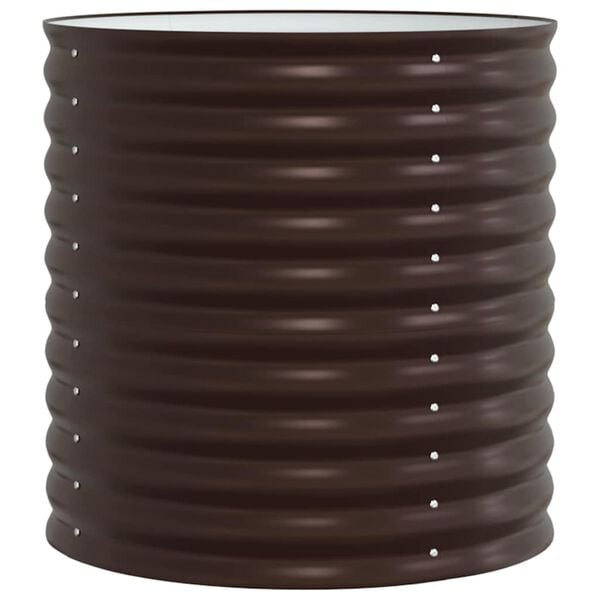 vidaXL Høybed Brun 80 x 80 x 81 cm Stål