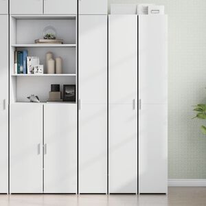 vidaXL Hylle hvit 30x42,5x185 cm konstruert tre
