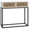 vidaXL Konsollbord hvit 80x30x75 cm konstruert tre og jern
