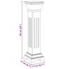 vidaXL Plantesøyle klassisk MDF
