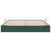 vidaXL Seng med Oppbevaring med madrass M&oslash;rkegr&oslash;nn 180 x 200 cm Fl&oslash;yel