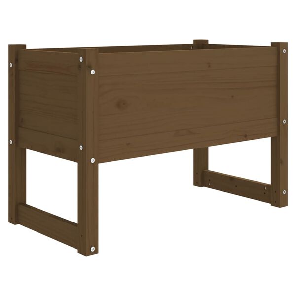 vidaXL Plantekasse honningbrun 78x40x52 cm heltre furu