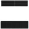 vidaXL TV Enheter Veggmontert 6 pcs Svart eik Konstruert tre