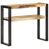 vidaXL Konsollbord 90x30x75 cm grov mangotre