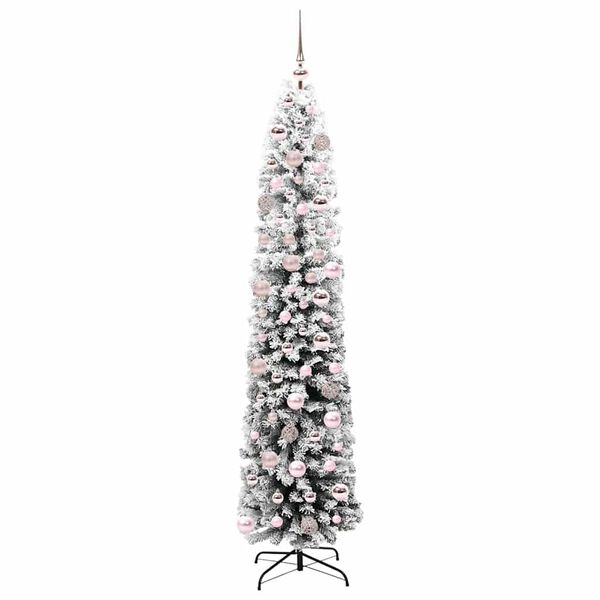 vidaXL Kunstig juletre med 300 LED gr&oslash;nn 180 cm PVC og st&aring;l og plast