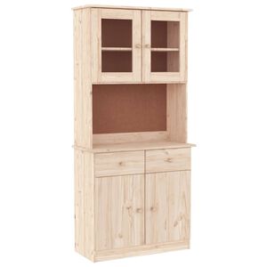 vidaXL Highboard ALTA 77x35x165 cm heltre furu