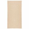 vidaXL Teppe ZIZUR beige 60x110 cm jute-utseende innend&oslash;rs og utend&oslash;rs