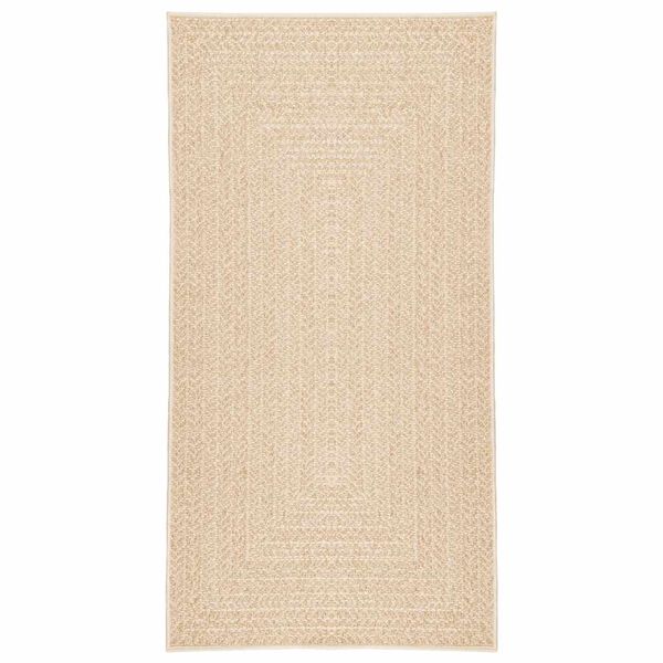 vidaXL Teppe ZIZUR beige 60x110 cm jute-utseende innend&oslash;rs og utend&oslash;rs