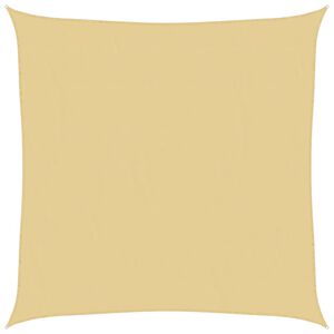 vidaXL Solseil sand 2x2 m 100% polyester oxford
