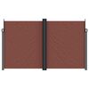 vidaXL Uttrekkbar sidemarkise 200x600 cm brun