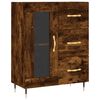 vidaXL Highboard r&oslash;kt eik 69,5x34x180 cm konstruert tre