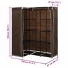 vidaXL Hj&oslash;rnegarderobe brun 130x87x169 cm