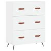 vidaXL Highboard hvit 69,5x34x180 cm konstruert tre