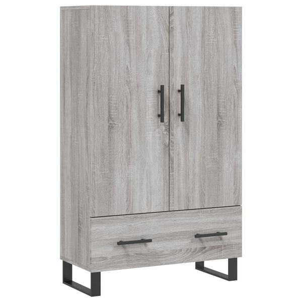 vidaXL Highboard gr&aring; sonoma 69,5x31x115 cm konstruert tre