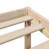 vidaXL Seng med bokhylle uten madrass 180x200 cm heltre furu