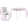 vidaXL Hage Spisegruppe 3 pcs Brun Solid akasietre