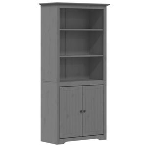 vidaXL Bokhylle BODO gr&aring; 82x40x173 cm heltre furu
