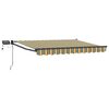 vidaXL Manuell utvidbar markise med LED-lamper 3,5 x 2,5 m