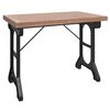 vidaXL Spisebord 110x65x82 cm heltre gran og jern