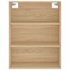 vidaXL Highboard sonoma eik 69,5x34x180 cm konstruert tre