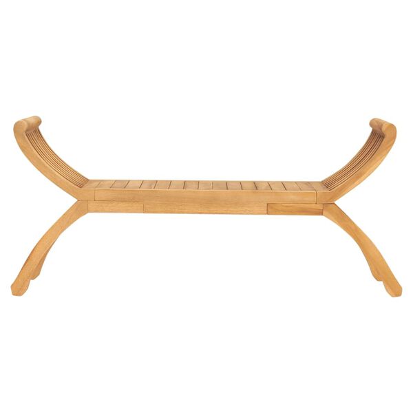 vidaXL Hagebenk 126 cm heltre teak