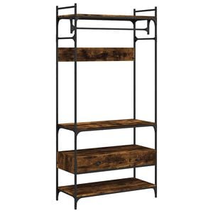 vidaXL Garderobe med skuffer r&oslash;kt eik 89x39x184,5 cm konstruert tre