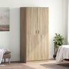 vidaXL Garderobe sonoma eik 80x52x180 cm konstruert tre