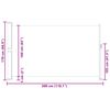 vidaXL Uttrekkbar sidemarkise 170x300 cm r&oslash;d