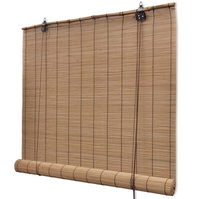 vidaXL Rullegardiner brun bambus 140 x 160 cm