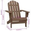 VidaXL Hagestol tre brun