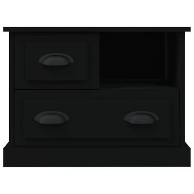 vidaXL Nattbord svart 60x39x45 cm