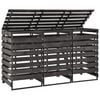 vidaXL Trippelt s&oslash;ppeldunkskur 210x75x121 cm malt heltre furu
