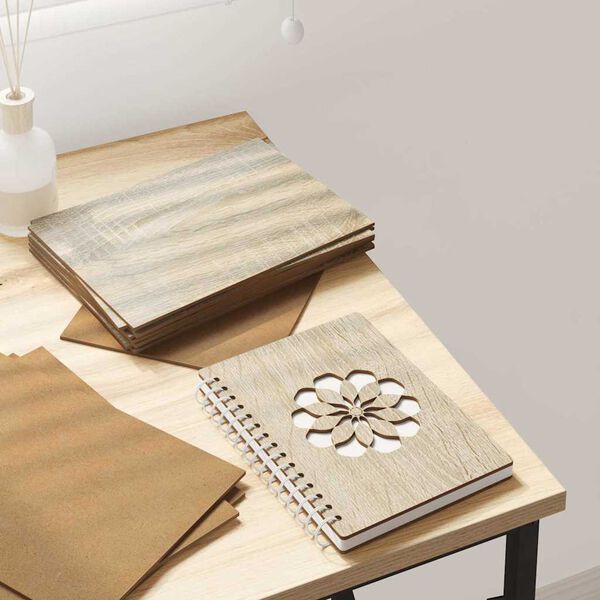 vidaXL Dekorpaneler 150 pcs Sonoma eik 15 x 21 x 0.27 cm