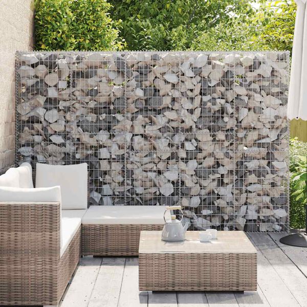 vidaXL Gabion med topp- og bunndekke galvanisert st&aring;l 300x30x200 cm