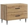 vidaXL Nattbordskap Artisan eik 62 x 34,5 x 47,5 cm Konstruert tre