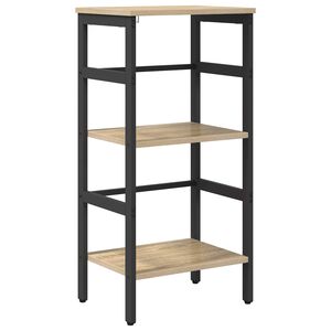 vidaXL Bokhylle 2 niv&aring;er 40 x 29,5 x 81 cm Konstruert tre Sonoma eik