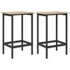 vidaXL Barstol 2 stk. Sonoma eik 40 x 32 x 64 cm Konstruert tre