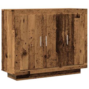 vidaXL Skjenk gammelt tre 92x35x75 cm konstruert tre