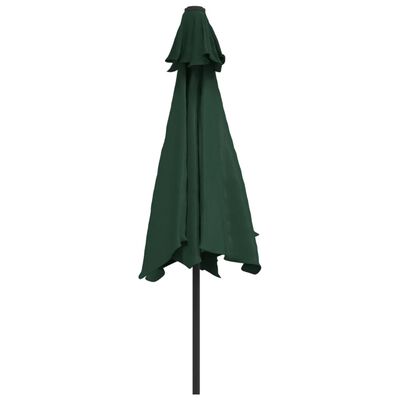 Grønn paraply 3m Stål pol